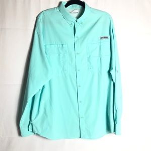 Columbia PFG vented button front shirt